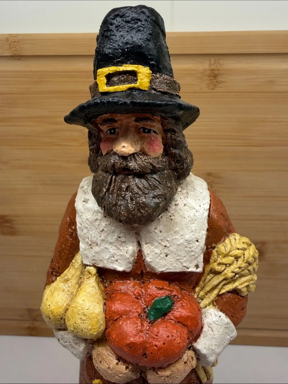 Vintage Harvest Pilgrim Figurine 11.5”